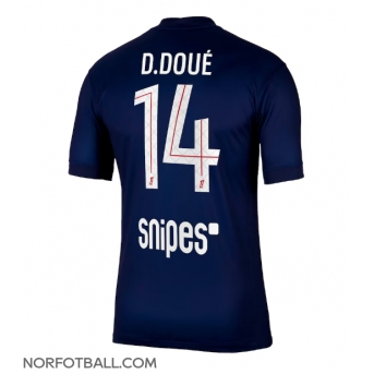 Billige Fotballdrakt Paris Saint-Germain Desire Doue #14 Replika Hjemmedrakt 2025-26 Kortermet